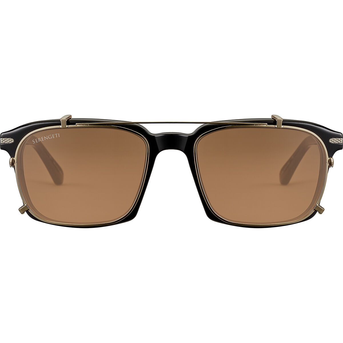 CLIP ON NEIL L, Shiny White Gold-Mineral Polarized Drivers Gradient Cat 2 to 3 B4, hi-res image number null